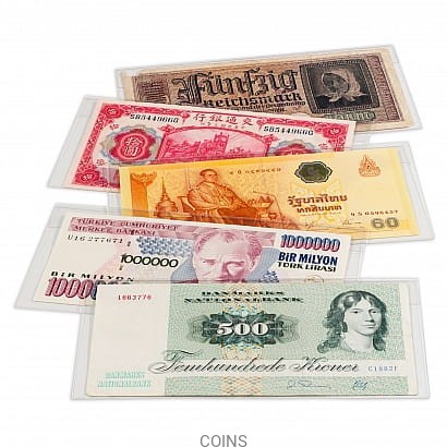 Karty ochronne na banknoty BASIC 204 (10 sztuk)