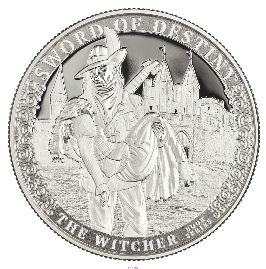 500CFA MIECZ PRZEZNACZENIA WIEDŹMIN BU 1oz Ag999,9