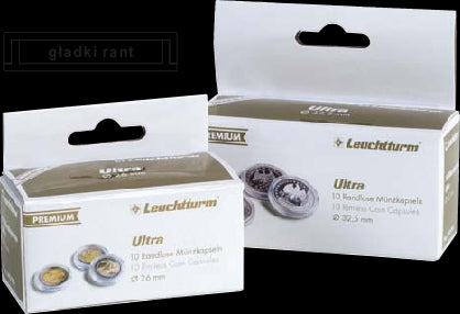 Kapsle ULTRA do monet bez rantu Leuchtturm  - 10 szt