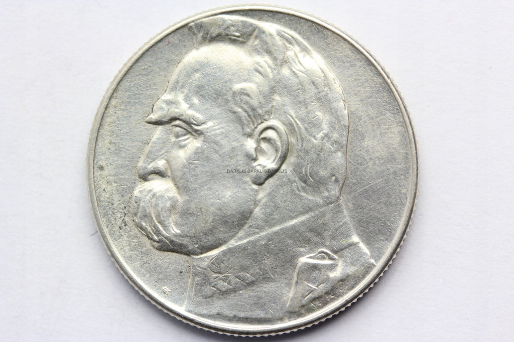 5 ZŁOTY POLSKA 1935 JÓZEF PIŁSUDSKI SREBRO nr. 1