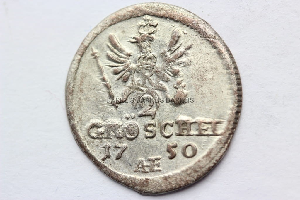 2 GROSCHEL ŚLĄSK WROCŁAW 1750 FRYDERYK II