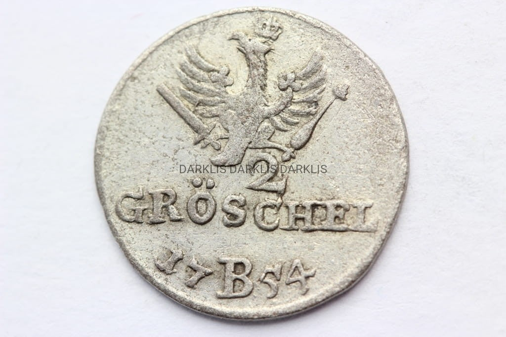 2 GROSCHEL ŚLĄSK WROCŁAW 1754 FRYDERYK II A1