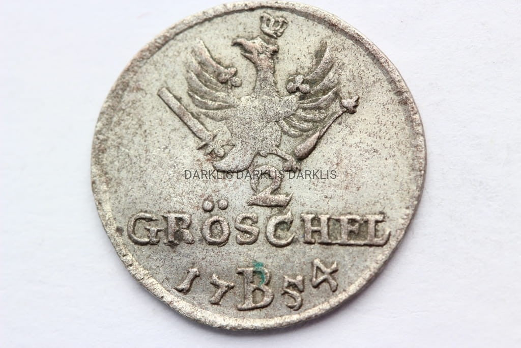 2 GROSCHEL ŚLĄSK WROCŁAW 1754 FRYDERYK II