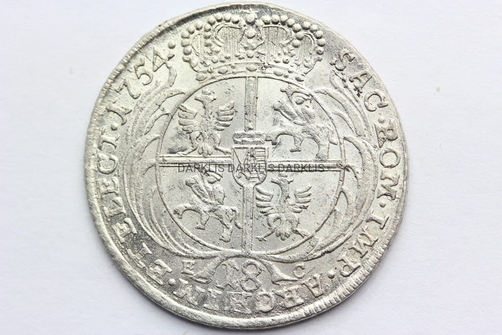 ORT KORONNY 1754 - AUGUST III SAS SUPER STAN !!