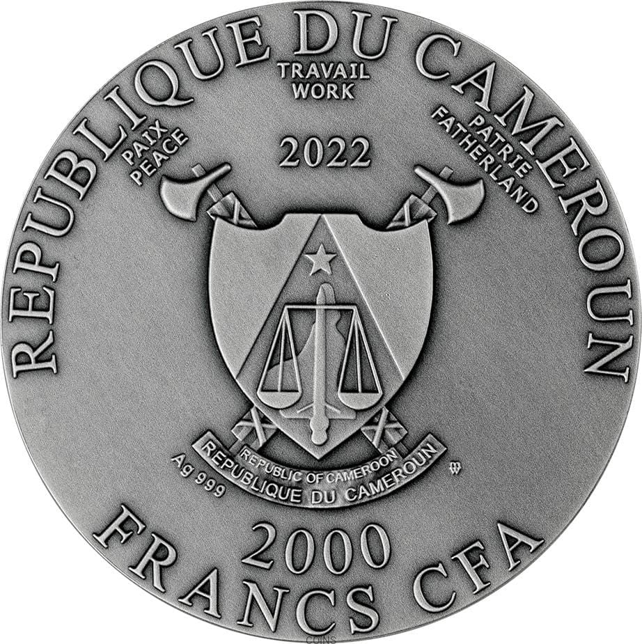 LILITH  2000 franków CFA 2oz