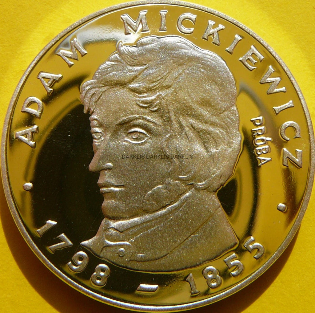 100 ZŁOTYCH POLSKA 1978 - ADAM MICKIEWICZ - PRÓBA