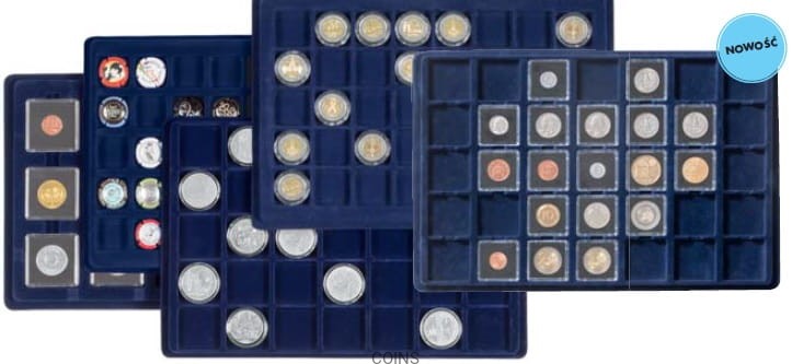 Paleta na monety (format L) 35 przedziałów, 39 x 39 mm