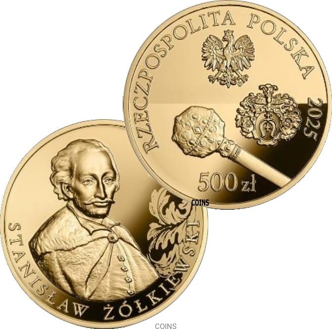 500 zł Stanisław Żółkiewski - Hetmani Rzeczypospolitej 1oz Au999,9