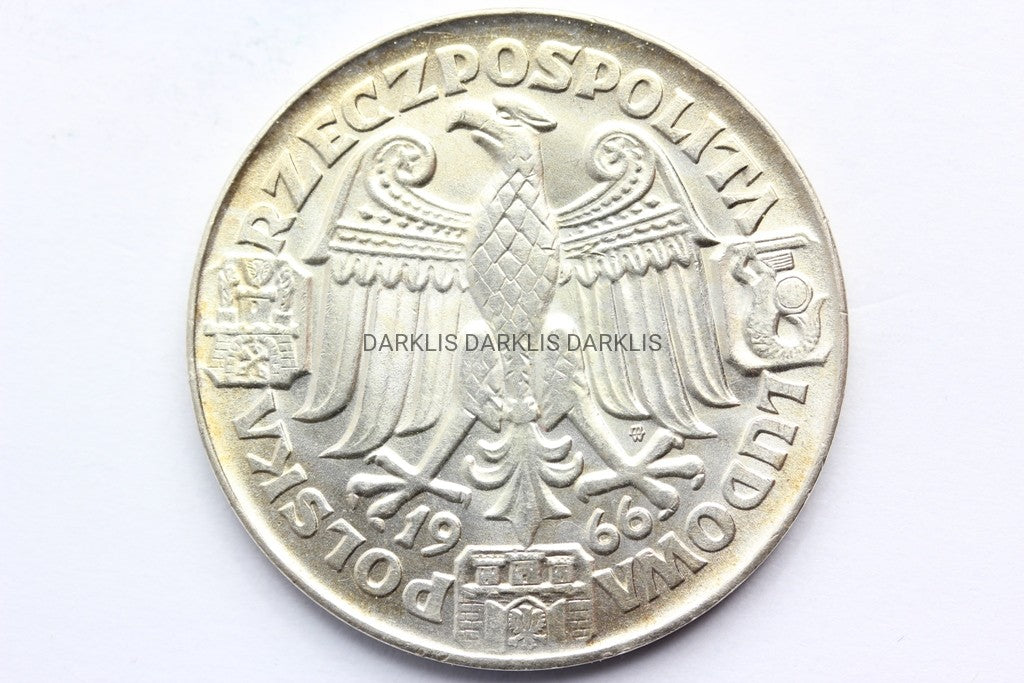 100 ZŁ POLSKA 1966 MIESZKO i DĄBRÓWKA - Ag - PRÓBA