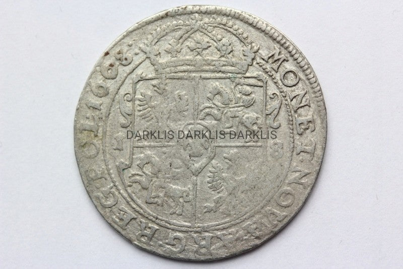 ORT BYDGOSZCZ POLSKA 1668 JAN II KAZIMIERZ ST2-/3+